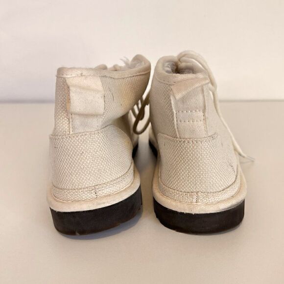 UGG Neumel Natural Canvas Lace Up Desert Chukka Boots - Picture 5 of 8